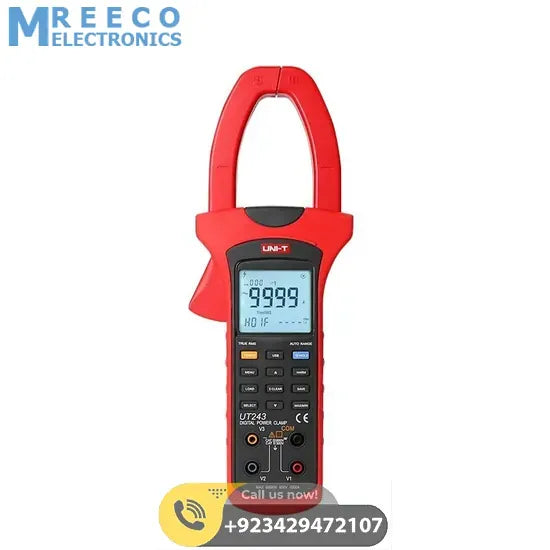 UNI-T UT243 Power and Harmonics Clamp Meter - Front View