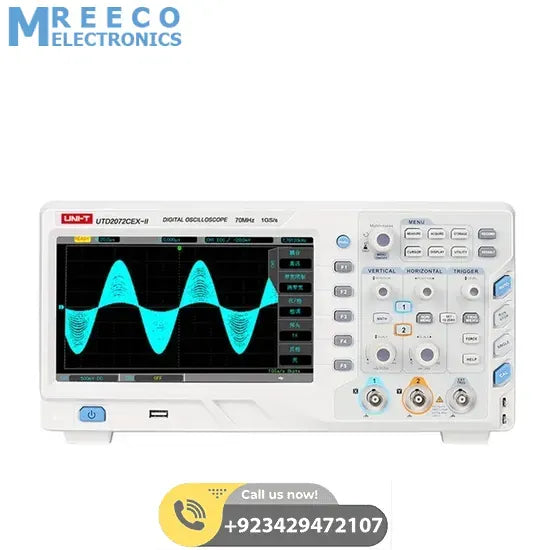 UNI T UTD2072CEX II Digital Storage Oscilloscope 2 Channel DSO - Back View