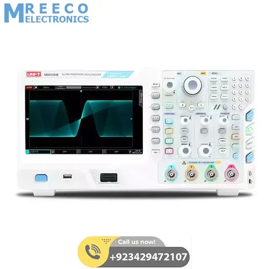 UNI-T MSO3254E 250MHz Mixed Signal 4 Channel Digital Oscilloscope - Front View
