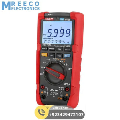 UNI-T UT196 1700V DC True RMS Professional Multimeter – Solar Pro - Side View