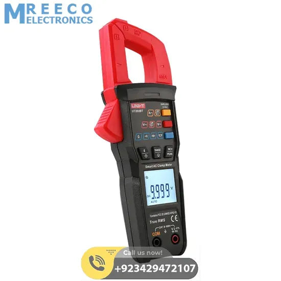 UNI T UT202BT Smart AC Clamp Meters - Side View