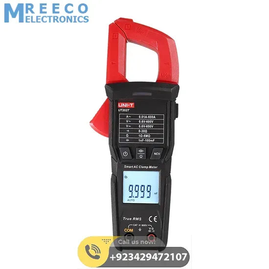UNI T UT202T Smart AC Clamp Meters - Front View