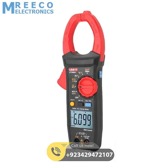 UNI-T UT206A+ 1000A AC Clamp Meters - Back View