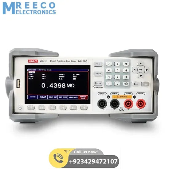 UNI-T UT3516 DC Resistance Tester Microohmmeter - Back View