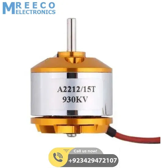 BLDC Motor A2212 930KV Outrunner Brushless DC Motors for RC Helicopter Quadcopter - Front View