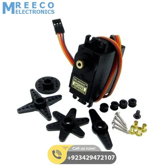 MG996R Metal Gear Servo Motor 360 Degree MG946 Servo Motor For Arduino - Front View