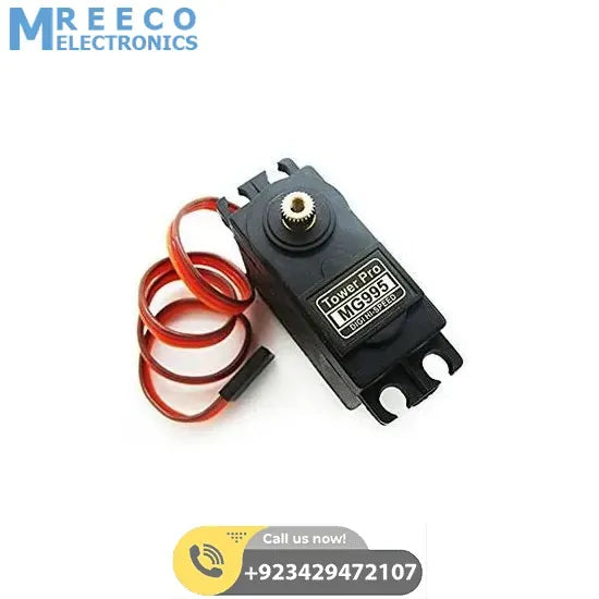 MG996R Metal Gear Servo Motor 360 Degree MG946 Servo Motor For Arduino - Side View