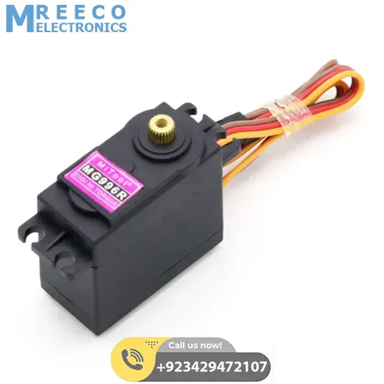 MG996R MG996 Servo Motor 180 Degree - Back View