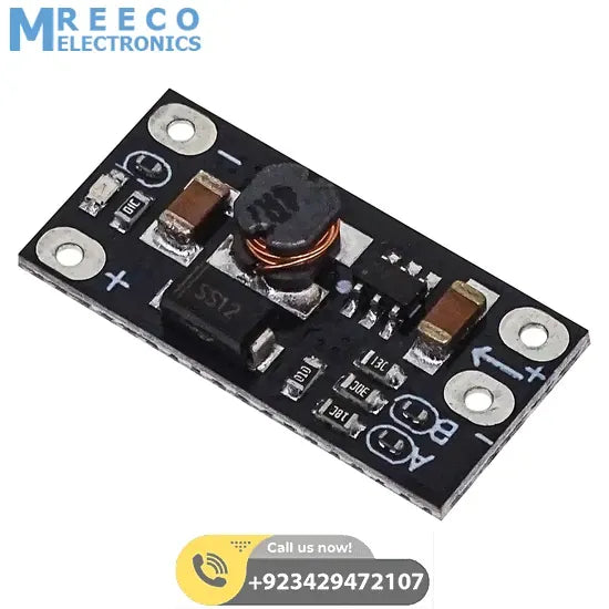 UPS circuit for internet Router 5v 9v 12 dc output AL253 Mini Converter Boost Step PTCL D link TP link - Back View