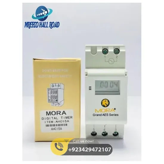 Mora AES 15A Weekly Programmable Timer in Pakistan - Side View