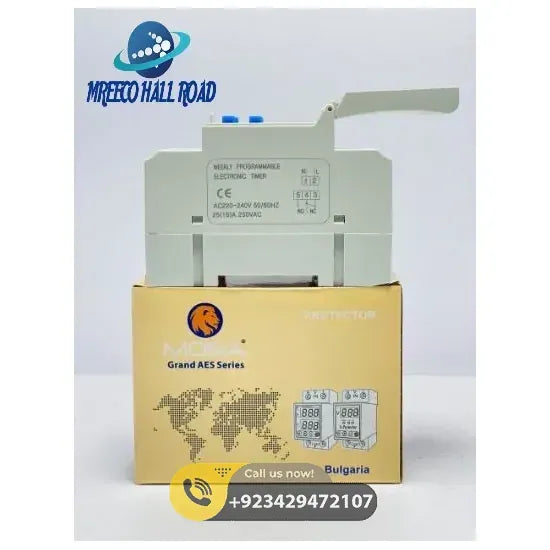 Mora AES 15A Weekly Programmable Timer in Pakistan - Back View