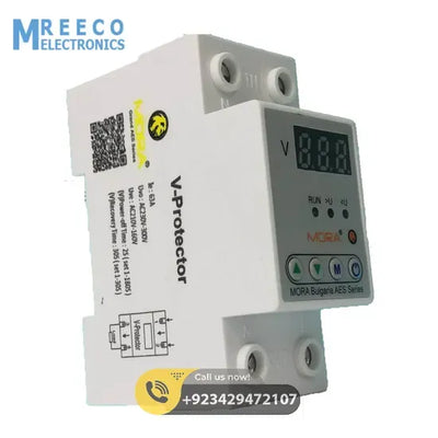 Mora Adjustable Over Under Voltage Protector - Side View