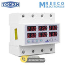 ORIGINAL TOMZN TOVPD3-63VA 3 Three Phase Automatic Over And Under Voltage Protection Relay - Front View