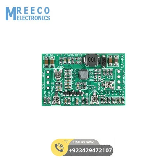 CA-508 Boost Board Module LCD TCON Board VGL VGH VCOM AVDD 4 Channel Adjustable Step Up Module - Side View