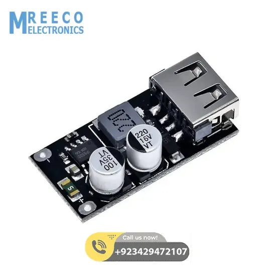 MH-KC24 QC3.0 QC2.0 USB Quick Charging Board Module DC To DC Buck Converter In Pakistan - Front View