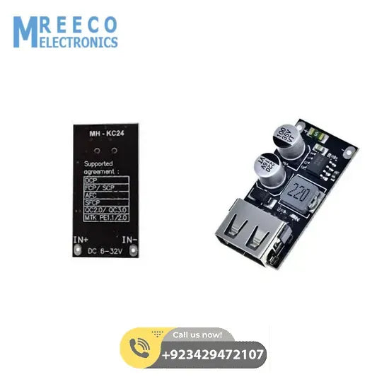 MH-KC24 QC3.0 QC2.0 USB Quick Charging Board Module DC To DC Buck Converter In Pakistan - Side View