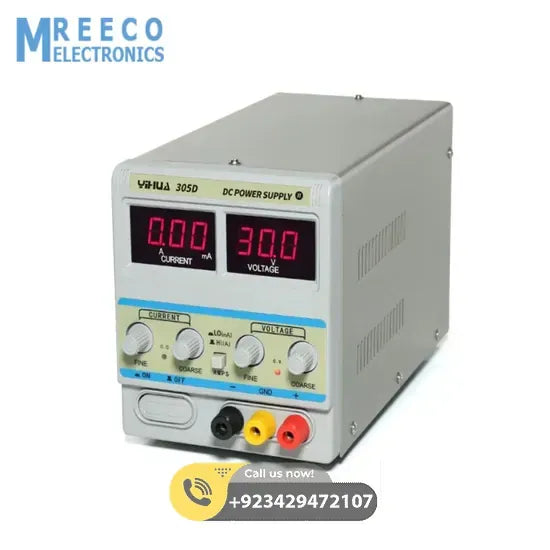YIHUA 305D 220V DC Power Supply Precision Lab Variable 30V 5A Adjustable Regulator - Front View
