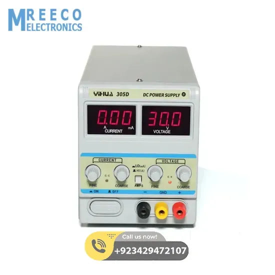 YIHUA 305D 220V DC Power Supply Precision Lab Variable 30V 5A Adjustable Regulator - Side View