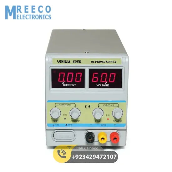 Bench Type YIHUA YH 605D DC power supply 60V 5A - Front View