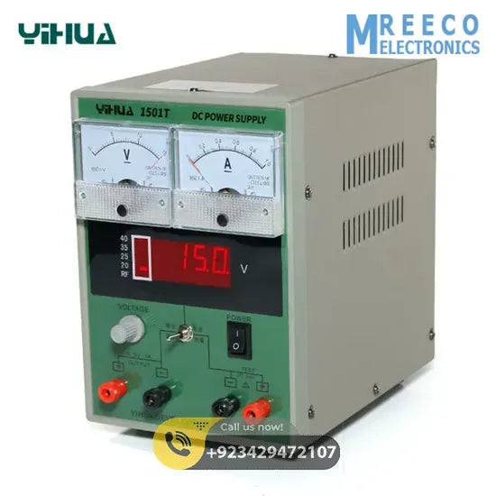 YIHUA YH 1501T DC Power Supply - Side View
