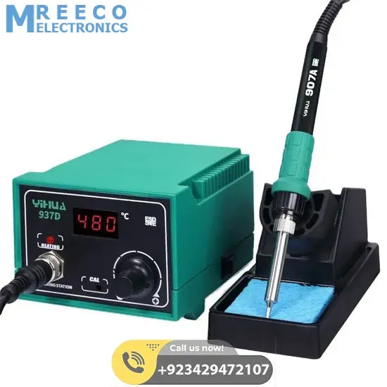 High Power Digital Soldering Station 60W YIHUA YH 937D - Side View