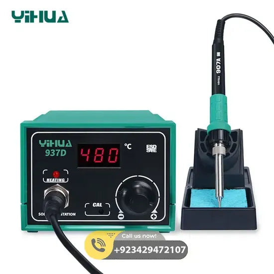 High Power Digital Soldering Station 60W YIHUA YH 937D - Back View