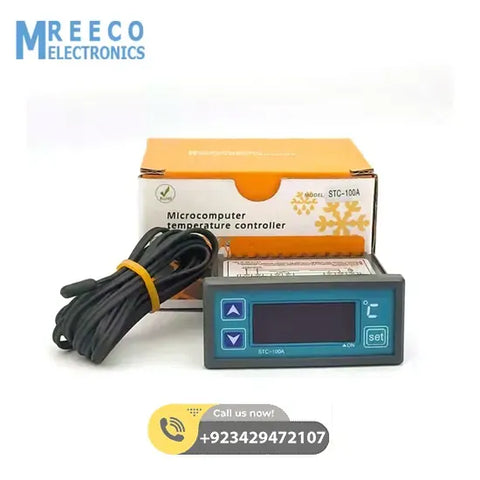 Elitech Temperature Controller for Cake Cabinet Thermostat STC 100A in Pakistan - Front View