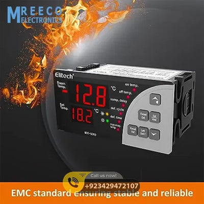 MTC-5060 Temperature Controller for Refrigeration System Elitech in Pakistan - Side View