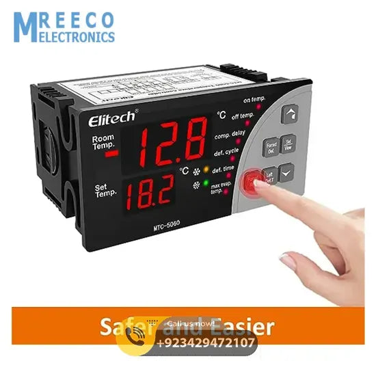 MTC-5060 Temperature Controller for Refrigeration System Elitech in Pakistan - Back View