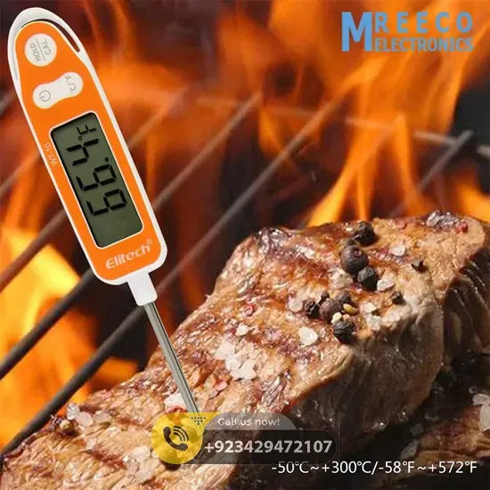 WT-10 Meat Digital Thermometer with Instant Read LCD Screen Elitech in Pakistan - Front View