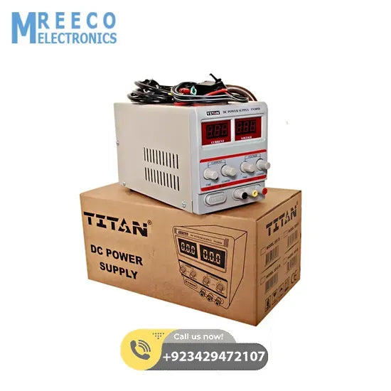 Titan TN 305D 220V DC Power Supply Precision Lab Variable 30V 5A Adjustable Regulator - Front View