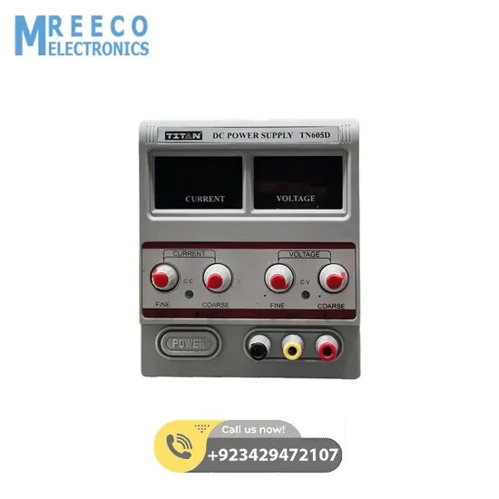 Titan TN 605D 60V 5A DC Regulated Power Supply - Back View