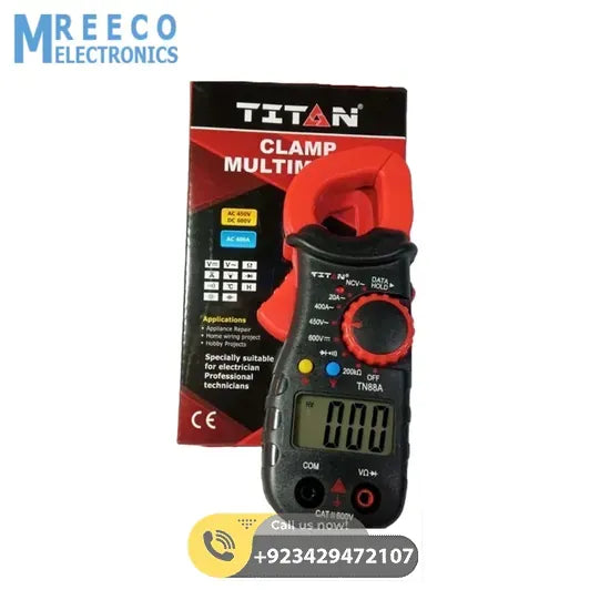 TITAN TN88A Clamp Meter Multimeter - Front View