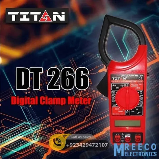 TITAN DT266 Digital Clamp Meter - Side View