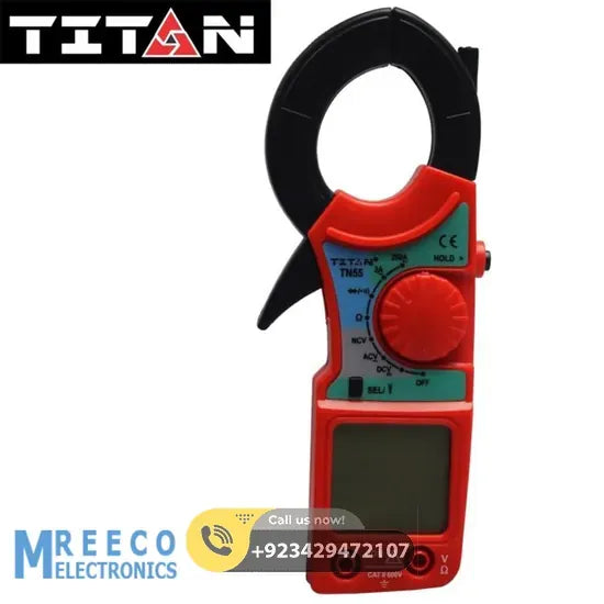 Titan TN55 Digital Clamp Meter - Front View
