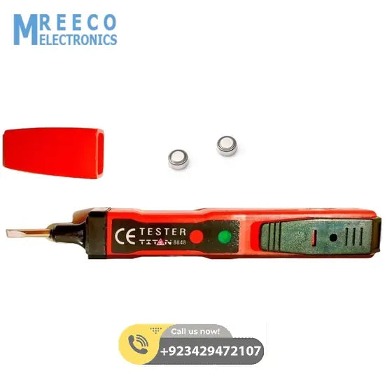 Titan 8848 Voltage Tester Pen Electric Power Volt Alert Detector AC/DC Non Contact - Side View