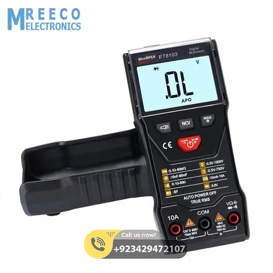 WinAPEX ET8103 LCD Auto Measure Digital Multimeter 6000 Counts - Top View
