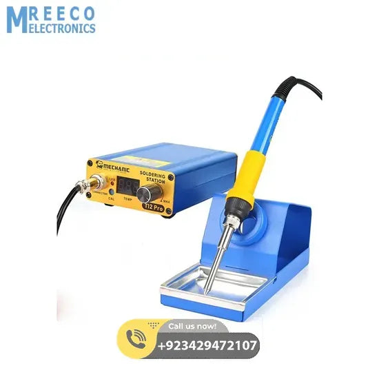 Mechanic T12 Pro Digital Electric Temperature Controller Soldering Iron Station - Front View