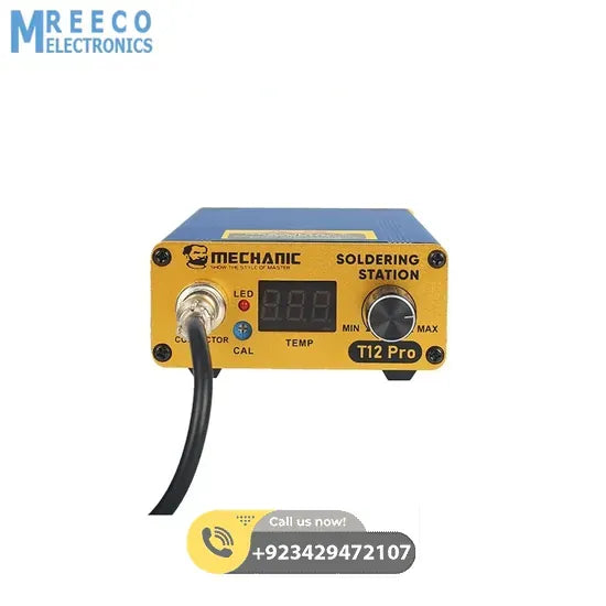 Mechanic T12 Pro Digital Electric Temperature Controller Soldering Iron Station - Side View