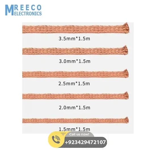 MECHANIC Desoldering Wire R300 1.5 x 1.5 mm BGA Welding Desoldering Wick Braid Tin - Side View