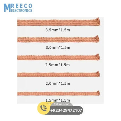 MECHANIC Desoldering Wire R300 1.5 x 1.5 mm BGA Welding Desoldering Wick Braid Tin - Side View