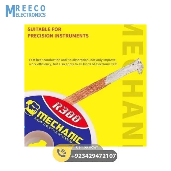 MECHANIC Desoldering Wire R300 1.5M 2.5MM BGA Welding Desoldering Wick Braid Tin - Back View