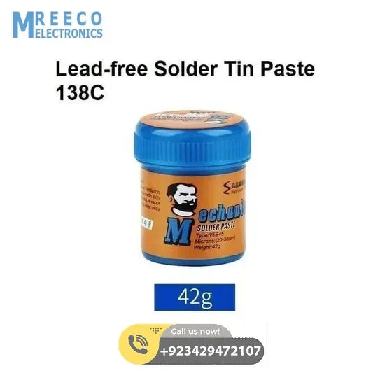 Mechanic Soldering Flux Paste 42Gram Lead Free Soldering Tin V5b45 Solder Welding Cream - Front View
