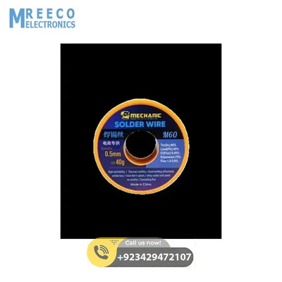 MECHANIC DS6+M60 40g 0.5mm Electronic Soldering Welding No-clean Rosin Solder Wire - Side View