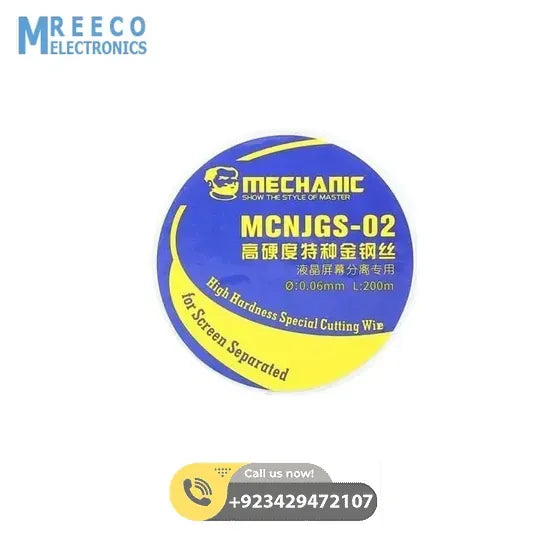 Mechanic High Hardness LCD Display Touch Screen Separator Cutting Wire Line 0.06mm 200m MCNJGS-02 - Front View