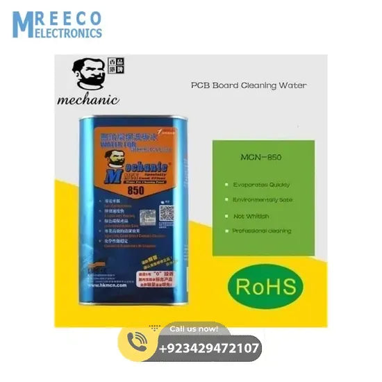 Mechanic Water MCN 850 Ultrasonic Cleaner Liquid For Lead Free Circuit PCB Board Cleaning - Front View