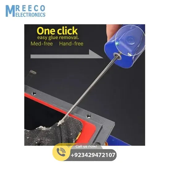 MECHANIC IR16 Electric OCA Glue Removal Tool With Dust Lamp Speed Adjustable For Mobile Phone LCD Touch Screen Clean and Repair - Back View