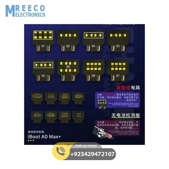 Mechanic iBoot AD Max+ Boot Control Power Supply Test Cable for iPhone Max and Android - Back View