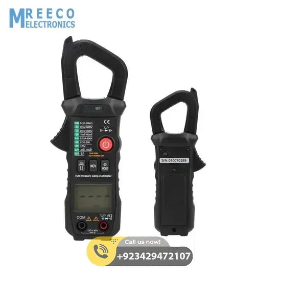 ET8201 600A 600V AC Clamp Meter Intelligent Automatic Identification High Accuracy Multimeter Ammeter - Back View