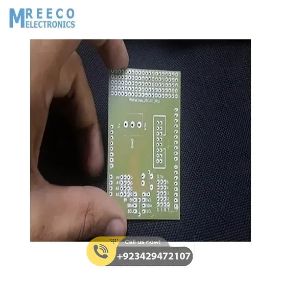 Unassembled Arduino P10 LED Dot Matrix Display Driver Shield - Side View